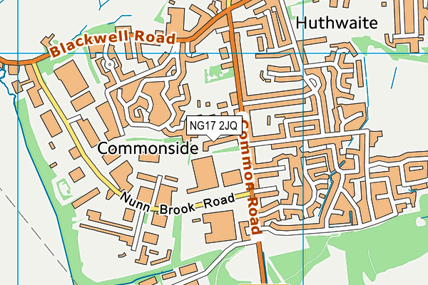 NG17 2JQ map - OS VectorMap District (Ordnance Survey) NG17 2JQ map - OS VectorMap District (Ordnance Survey)