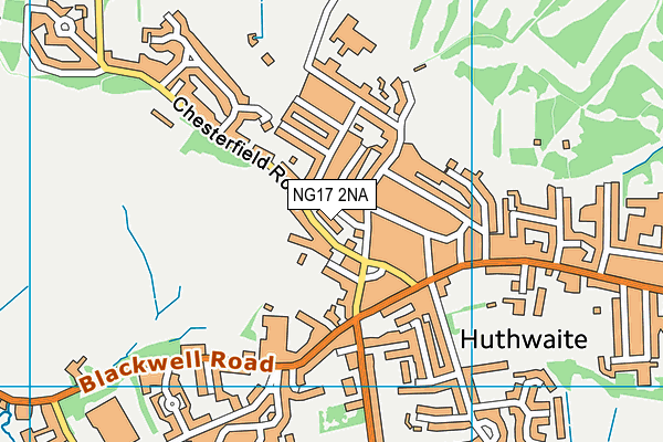 NG17 2NA map - OS VectorMap District (Ordnance Survey) NG17 2NA map - OS VectorMap District (Ordnance Survey)