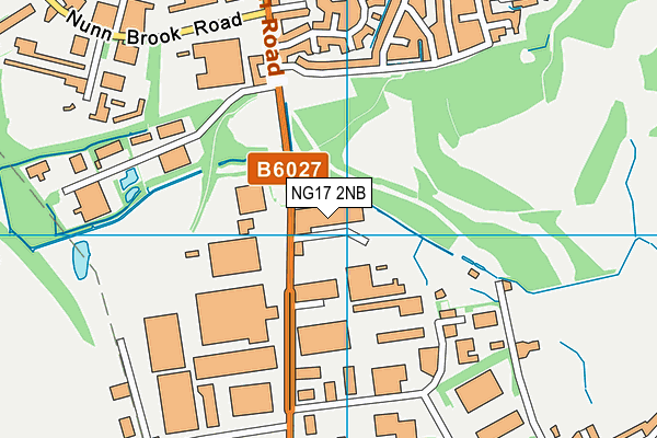 NG17 2NB map - OS VectorMap District (Ordnance Survey) NG17 2NB map - OS VectorMap District (Ordnance Survey)