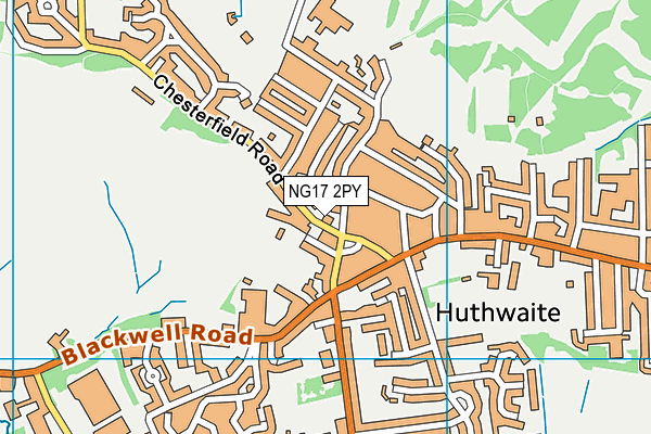 NG17 2PY map - OS VectorMap District (Ordnance Survey) NG17 2PY map - OS VectorMap District (Ordnance Survey)