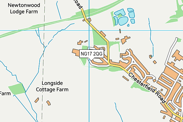 NG17 2QG map - OS VectorMap District (Ordnance Survey)
