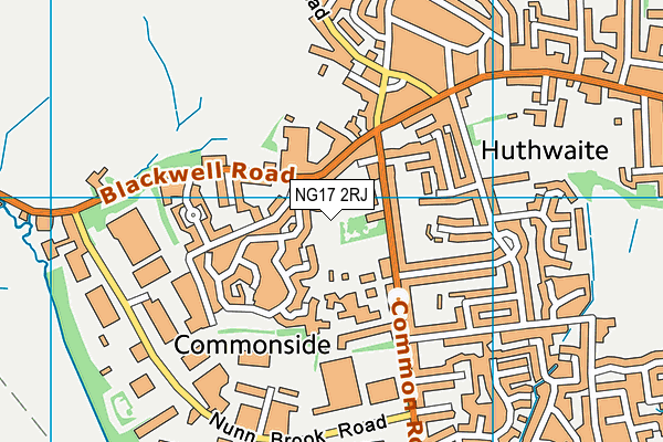 NG17 2RJ map - OS VectorMap District (Ordnance Survey) NG17 2RJ map - OS VectorMap District (Ordnance Survey)