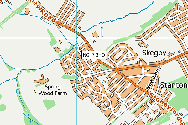 NG17 3HQ map - OS VectorMap District (Ordnance Survey) NG17 3HQ map - OS VectorMap District (Ordnance Survey)
