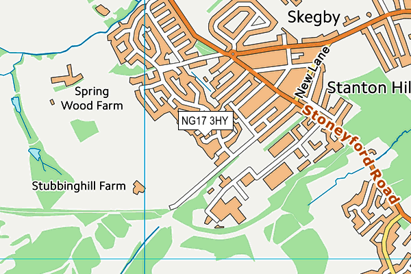 NG17 3HY map - OS VectorMap District (Ordnance Survey) NG17 3HY map - OS VectorMap District (Ordnance Survey)