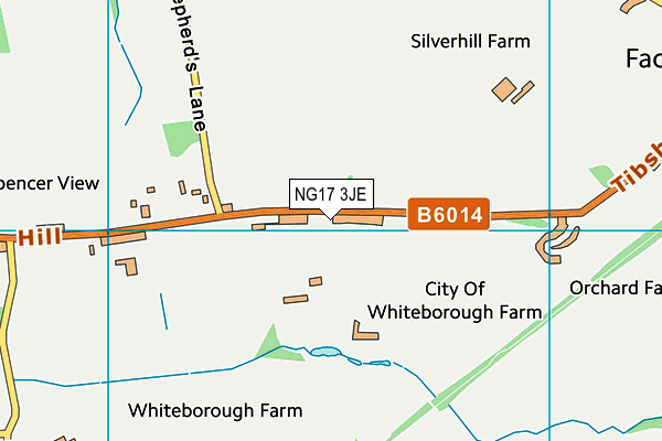 NG17 3JE map - OS VectorMap District (Ordnance Survey) NG17 3JE map - OS VectorMap District (Ordnance Survey)