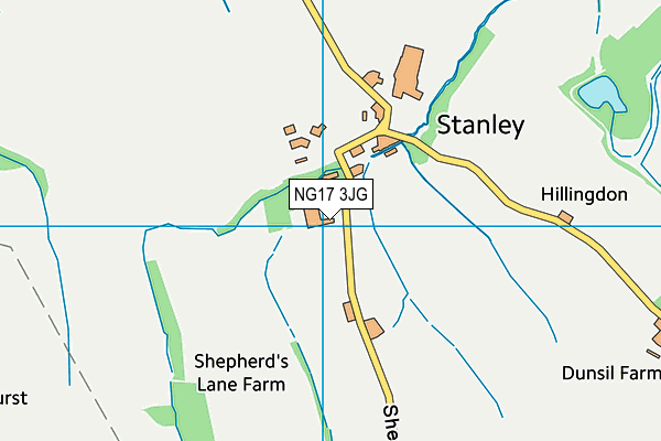 NG17 3JG map - OS VectorMap District (Ordnance Survey) NG17 3JG map - OS VectorMap District (Ordnance Survey)