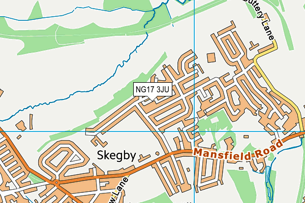 NG17 3JU map - OS VectorMap District (Ordnance Survey) NG17 3JU map - OS VectorMap District (Ordnance Survey)