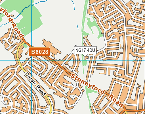 NG17 4DU map - OS VectorMap District (Ordnance Survey) NG17 4DU map - OS VectorMap District (Ordnance Survey)