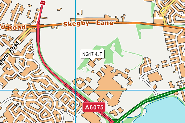 NG17 4JT map - OS VectorMap District (Ordnance Survey) NG17 4JT map - OS VectorMap District (Ordnance Survey)