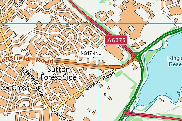 NG17 4NU map - OS VectorMap District (Ordnance Survey) NG17 4NU map - OS VectorMap District (Ordnance Survey)