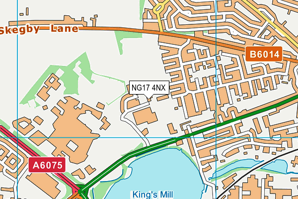 NG17 4NX map - OS VectorMap District (Ordnance Survey) NG17 4NX map - OS VectorMap District (Ordnance Survey)