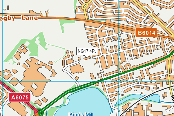 NG17 4PJ map - OS VectorMap District (Ordnance Survey) NG17 4PJ map - OS VectorMap District (Ordnance Survey)