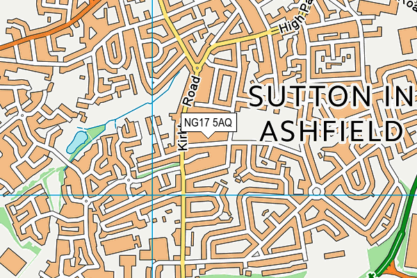 NG17 5AQ map - OS VectorMap District (Ordnance Survey) NG17 5AQ map - OS VectorMap District (Ordnance Survey)