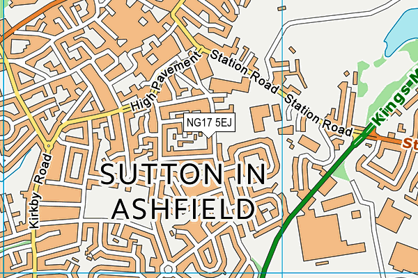 NG17 5EJ map - OS VectorMap District (Ordnance Survey) NG17 5EJ map - OS VectorMap District (Ordnance Survey)