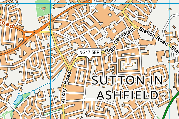 NG17 5EP map - OS VectorMap District (Ordnance Survey) NG17 5EP map - OS VectorMap District (Ordnance Survey)