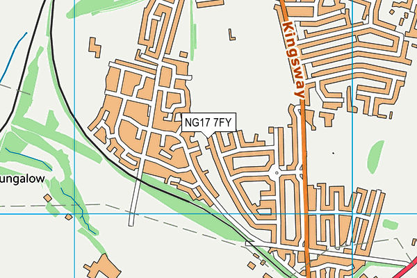 NG17 7FY map - OS VectorMap District (Ordnance Survey) NG17 7FY map - OS VectorMap District (Ordnance Survey)