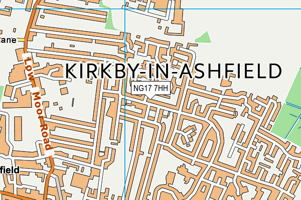 NG17 7HH map - OS VectorMap District (Ordnance Survey) NG17 7HH map - OS VectorMap District (Ordnance Survey)