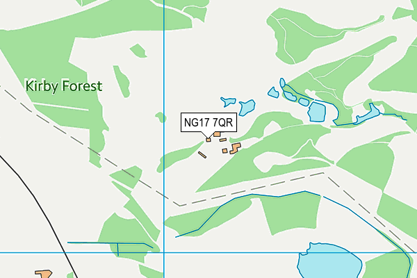 NG17 7QR map - OS VectorMap District (Ordnance Survey) NG17 7QR map - OS VectorMap District (Ordnance Survey)