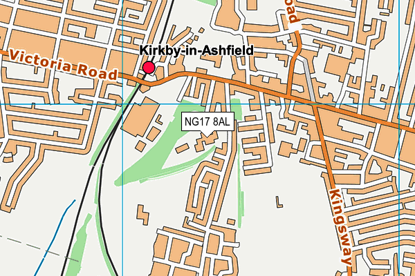 NG17 8AL map - OS VectorMap District (Ordnance Survey) NG17 8AL map - OS VectorMap District (Ordnance Survey)