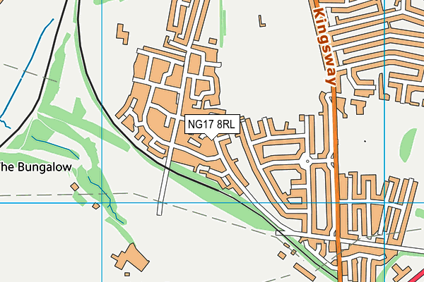 NG17 8RL map - OS VectorMap District (Ordnance Survey) NG17 8RL map - OS VectorMap District (Ordnance Survey)