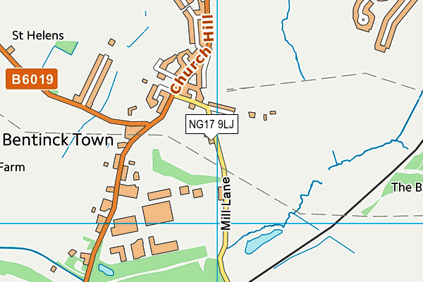 NG17 9LJ map - OS VectorMap District (Ordnance Survey) NG17 9LJ map - OS VectorMap District (Ordnance Survey)
