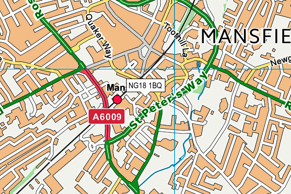NG18 1BQ map - OS VectorMap District (Ordnance Survey) NG18 1BQ map - OS VectorMap District (Ordnance Survey)