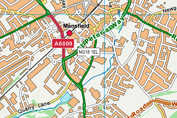NG18 1EL map - OS VectorMap District (Ordnance Survey) NG18 1EL map - OS VectorMap District (Ordnance Survey)