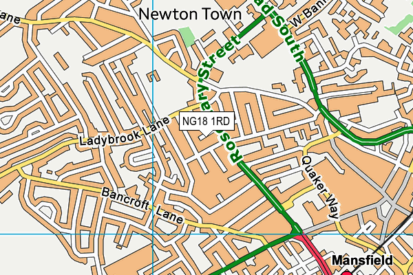 NG18 1RD map - OS VectorMap District (Ordnance Survey) NG18 1RD map - OS VectorMap District (Ordnance Survey)