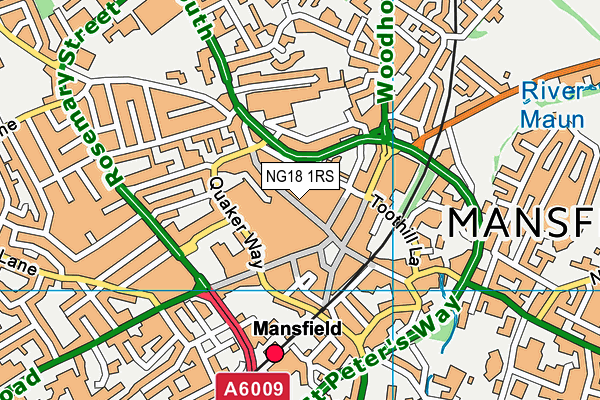 NG18 1RS map - OS VectorMap District (Ordnance Survey) NG18 1RS map - OS VectorMap District (Ordnance Survey)