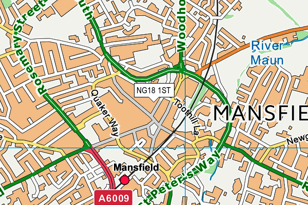 NG18 1ST map - OS VectorMap District (Ordnance Survey) NG18 1ST map - OS VectorMap District (Ordnance Survey)