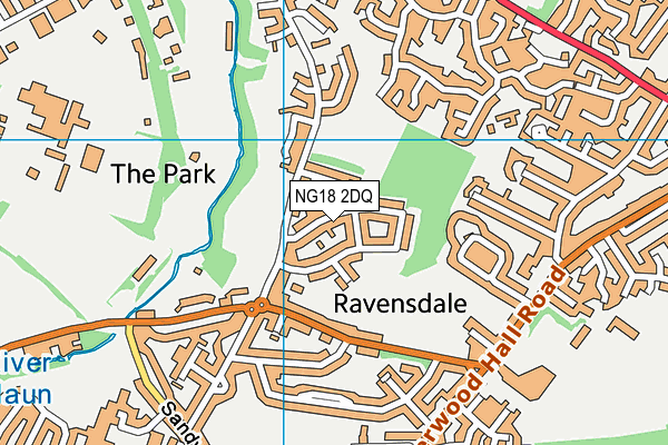 NG18 2DQ map - OS VectorMap District (Ordnance Survey) NG18 2DQ map - OS VectorMap District (Ordnance Survey)