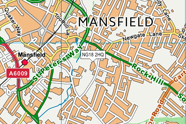 NG18 2HQ map - OS VectorMap District (Ordnance Survey) NG18 2HQ map - OS VectorMap District (Ordnance Survey)