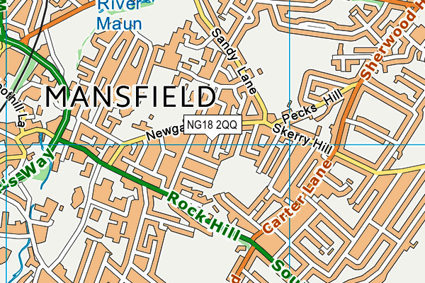 NG18 2QQ map - OS VectorMap District (Ordnance Survey) NG18 2QQ map - OS VectorMap District (Ordnance Survey)