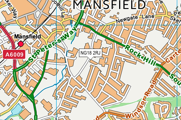NG18 2RJ map - OS VectorMap District (Ordnance Survey) NG18 2RJ map - OS VectorMap District (Ordnance Survey)
