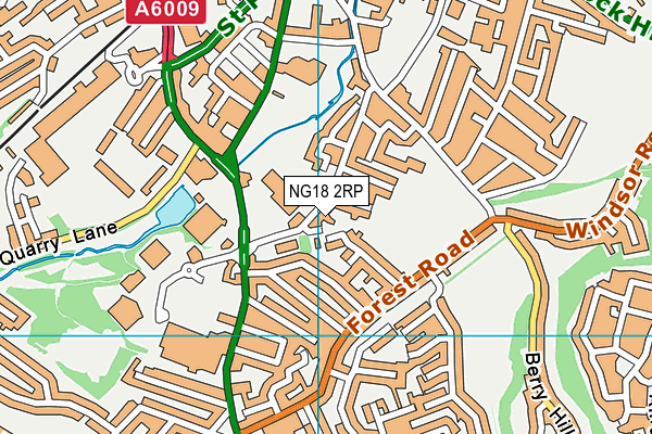 NG18 2RP map - OS VectorMap District (Ordnance Survey) NG18 2RP map - OS VectorMap District (Ordnance Survey)