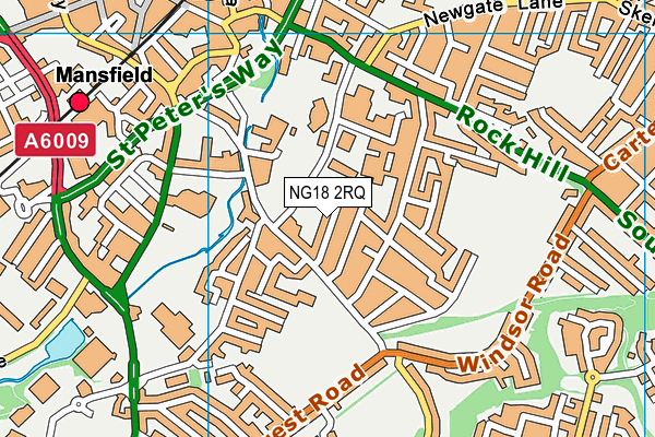 NG18 2RQ map - OS VectorMap District (Ordnance Survey) NG18 2RQ map - OS VectorMap District (Ordnance Survey)