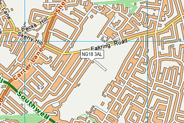 NG18 3AL map - OS VectorMap District (Ordnance Survey) NG18 3AL map - OS VectorMap District (Ordnance Survey)