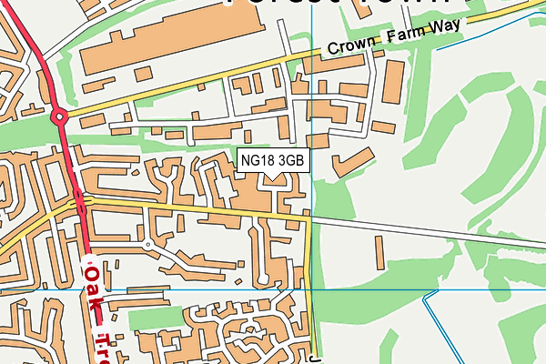 NG18 3GB map - OS VectorMap District (Ordnance Survey) NG18 3GB map - OS VectorMap District (Ordnance Survey)