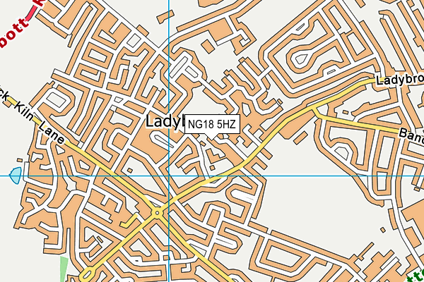 NG18 5HZ map - OS VectorMap District (Ordnance Survey) NG18 5HZ map - OS VectorMap District (Ordnance Survey)