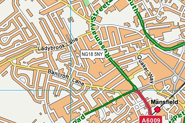 NG18 5NY map - OS VectorMap District (Ordnance Survey) NG18 5NY map - OS VectorMap District (Ordnance Survey)