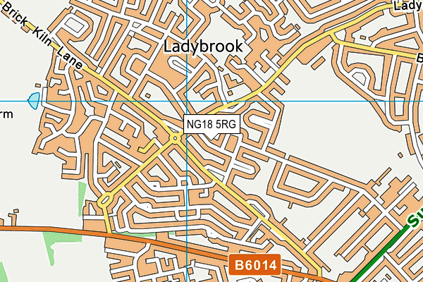 NG18 5RG map - OS VectorMap District (Ordnance Survey) NG18 5RG map - OS VectorMap District (Ordnance Survey)