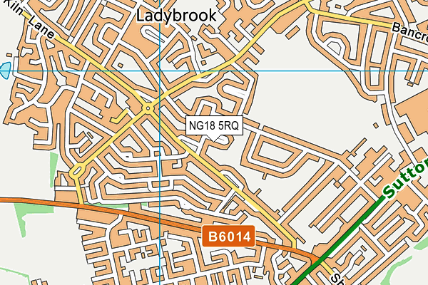 NG18 5RQ map - OS VectorMap District (Ordnance Survey) NG18 5RQ map - OS VectorMap District (Ordnance Survey)