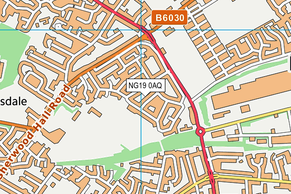 NG19 0AQ map - OS VectorMap District (Ordnance Survey) NG19 0AQ map - OS VectorMap District (Ordnance Survey)