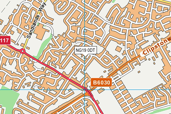NG19 0DT map - OS VectorMap District (Ordnance Survey) NG19 0DT map - OS VectorMap District (Ordnance Survey)