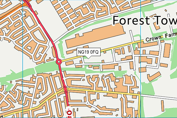 NG19 0FQ map - OS VectorMap District (Ordnance Survey) NG19 0FQ map - OS VectorMap District (Ordnance Survey)