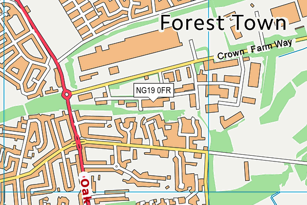NG19 0FR map - OS VectorMap District (Ordnance Survey) NG19 0FR map - OS VectorMap District (Ordnance Survey)