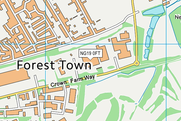 NG19 0FT map - OS VectorMap District (Ordnance Survey) NG19 0FT map - OS VectorMap District (Ordnance Survey)