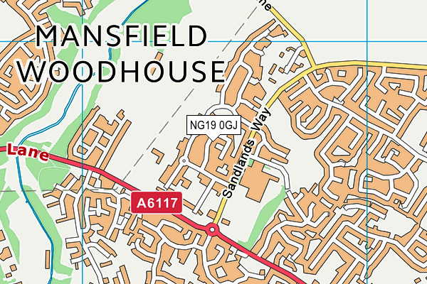 NG19 0GJ map - OS VectorMap District (Ordnance Survey) NG19 0GJ map - OS VectorMap District (Ordnance Survey)