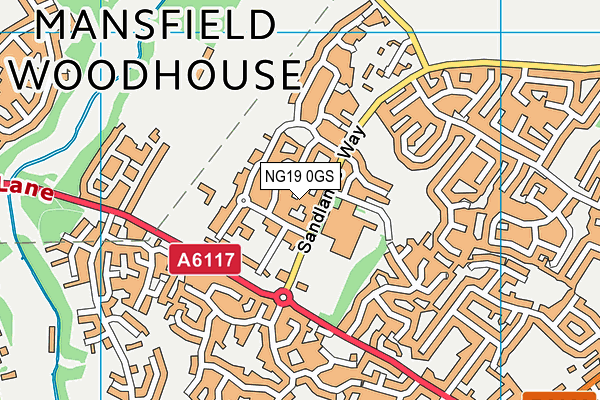 NG19 0GS map - OS VectorMap District (Ordnance Survey) NG19 0GS map - OS VectorMap District (Ordnance Survey)