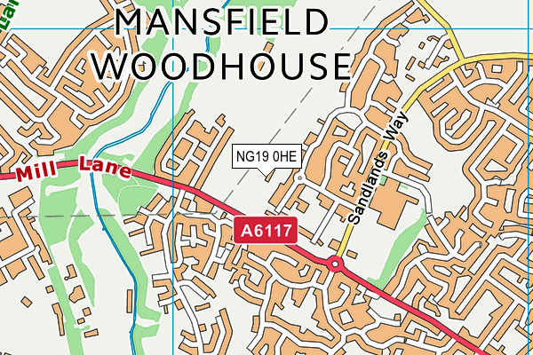 NG19 0HE map - OS VectorMap District (Ordnance Survey) NG19 0HE map - OS VectorMap District (Ordnance Survey)